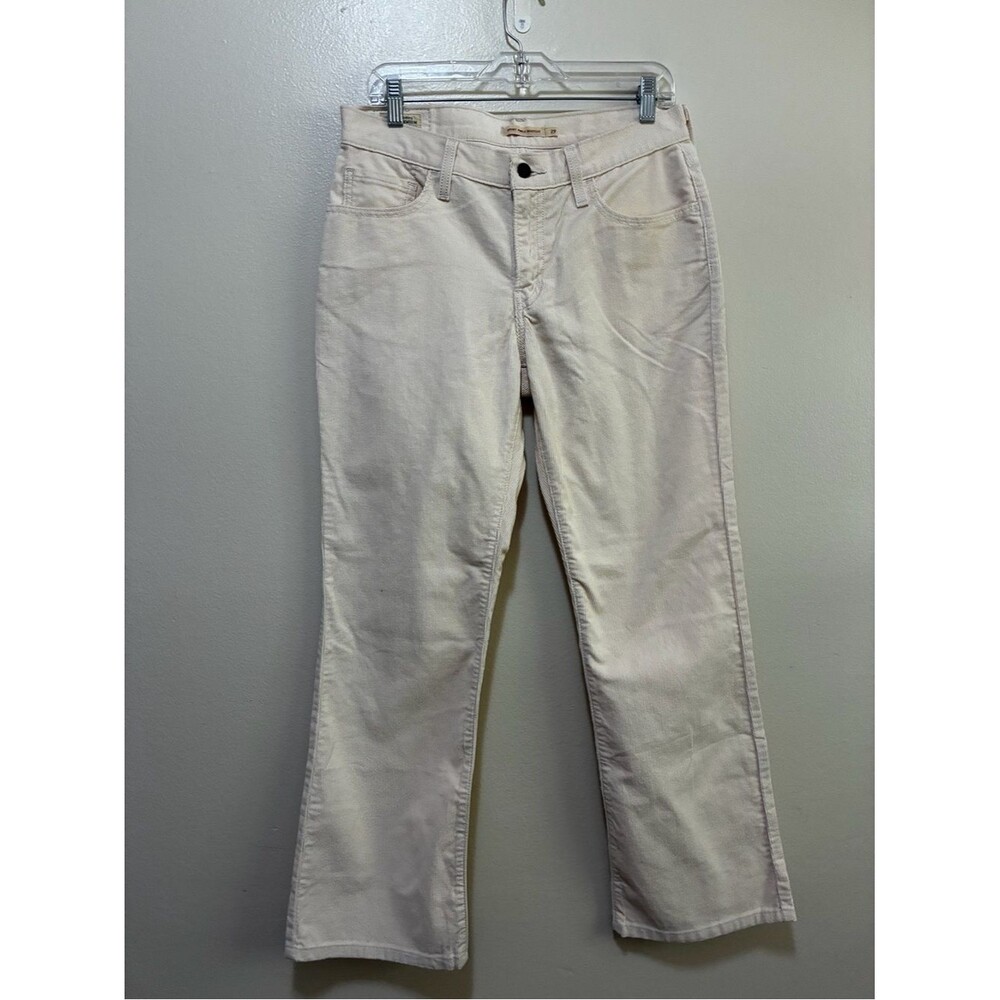 Levi’s Middy Ankle Bootcut cream corduroy jeans size 29 nwt